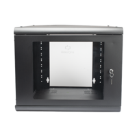 Gabinete de Pared 9U de 635 mm de Profundidad, Rack de 19 in en Acero Reforzado: Compacto y Resistente para Soluciones Profesionales