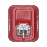 Lámpara Estroboscópica para Montaje en Pared, Color Rojo, Nivel de Candelas Seleccionable, Nuevo Diseño Moderno y Elegante y Menor Consumo de Corriente