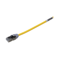stp28x0.2myl-p Patch Cord Cat6A, Diametro Reducido 28 AWG, Blindado S/FTP, CM/LS0H, 20 cm, Color Amarillo