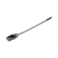 stp28x15mig-p Patch Cord Cat6A, Diametro Reducido 28 AWG, Blindado S/FTP, CM/LS0H, 15 m, Color Gris