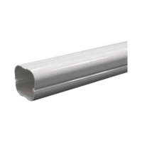 Kit de Canaletas Para la Organización de Tuberías y Cables Eléctricos en Instalaciones de Aire Acondicionado, Uso en Interiores y Exteriores, PVC Rígido, Ideal Para Minisplit, Contenido de Kit (11 Piezas), (3000-00000)