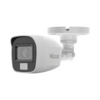 [Dual Light + ColorVu] Bala TURBOHD 3K megapixel / 20 mts IR + 20 mts luz blanca / Lente 2.8 (105° de Visión) / Exterior IP66 / Audio por Coaxitron / TVI-AHD-CVI-CVBS / Metal / Smart-Hybrid light