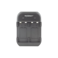 Cargador rápido de 2 compartimientos para baterías Ni-MH; Aplicable en baterías de 9 V /color negro