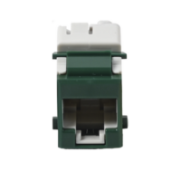 Jack UltraMAX Cat6A, UTP, Tipo Keystone, Color Verde, Punch Down