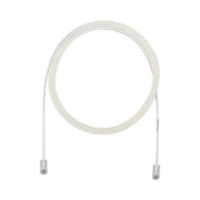 utp28x15-p Cable de Parcheo UTP Cat6A, CM/LSZH, Diámetro Reducido (28AWG), Color Blanco Mate, 15ft