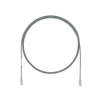 Cable de Parcheo UTP Cat6A, CM/LSZH, Diámetro Reducido (28AWG), Color Gris, 1 ft