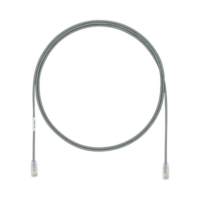 Cable de Parcheo UTP Cat6A, CM/LSZH, Diámetro Reducido (28AWG), Color Gris, 7ft
