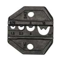 Matriz Ponchadora para Terminales sin Aislamiento, 8-18 AWG. Compatible con Pinza Ponchadora VDV200-010.