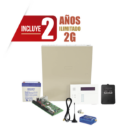 (2 Años datos ILIMITADO INCLUIDO) Kit Vista48LA con comunicador MINI012G, Teclado, Gabinete, Bateria y Transformador
