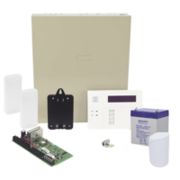 Panel de Alarma VISTA48LA Teclado Alfanumérico con Receptor Inalámbrico, Batería, Transformador, Sensor de Movimiento y 2 Contactos Magnéticos Inalámbricos SFire