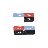 Icono UltraMax para identificación de Jacks, Color Negro, Bolsa con 100 Piezas