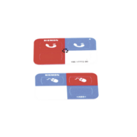 Icono UltraMax para identificación de Jacks, Color Rojo, Bolsa con 100 Piezas