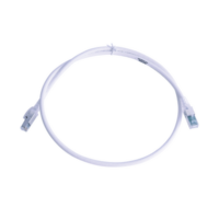 Patch Cord Z-MAX Cat6A S/FTP, CM/LS0H, 3ft, Color Blanco, Versión Bulk (Sin Empaque Individual)
