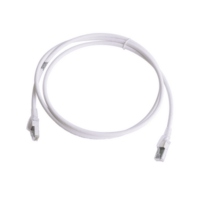 Patch Cord Z-MAX Cat6A S/FTP, CM/LS0H, 5ft, Color Blanco, Versión Bulk (Sin Empaque Individual)