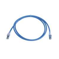 Patch Cord Z-MAX Cat6A S/FTP, CM/LS0H, 5ft, Color Azul, Versión Bulk (Sin Empaque Individual)