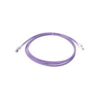 Patch Cord Z-MAX Cat6A S/FTP, CM/LS0H, 7ft, Color Violeta, Versión Bulk