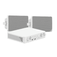 Kit de Audio | 70/100V | 2 Altavoces de pared | Bluetooth | Color Blanco | Hik-Connect