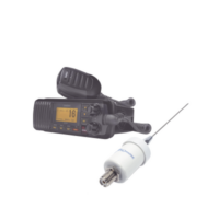 Kit de radio UM385BK | mas antena marina de fibra de vidrio TX-1600-SYS