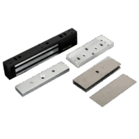 Kit Para Control de Acceso Incluye Chapa Magnética de 600 Lbs / Montaje En "U" Para Puerta de Cristal / Uso Interior / Certificación UL / Color Negro