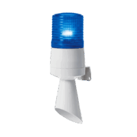 Luz LED con patrones de destello fijo y destellante con buzzer incorporado de alto volumen Máx. 95 dB color Azul 110 VCA