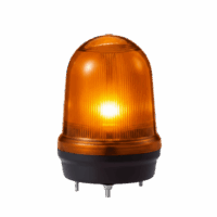 LED con patrones fijo/intermitente, estroboscópico y simulación rotatorio, Color ámbar de 12-24 VCD