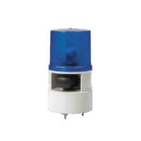 Luces de advertencia color Azul con sirena incorporada con 5 tonos máx. 105 dB en 110 VCA