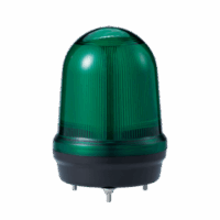 LED con patrones fijo/intermitente, estroboscópico y simulación rotatorio, Color Verde de 110-240 VCA