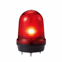 LED con patrones fijo/intermitente, estroboscópico y simulación rotatorio, Color Rojo de 110-220 VCA